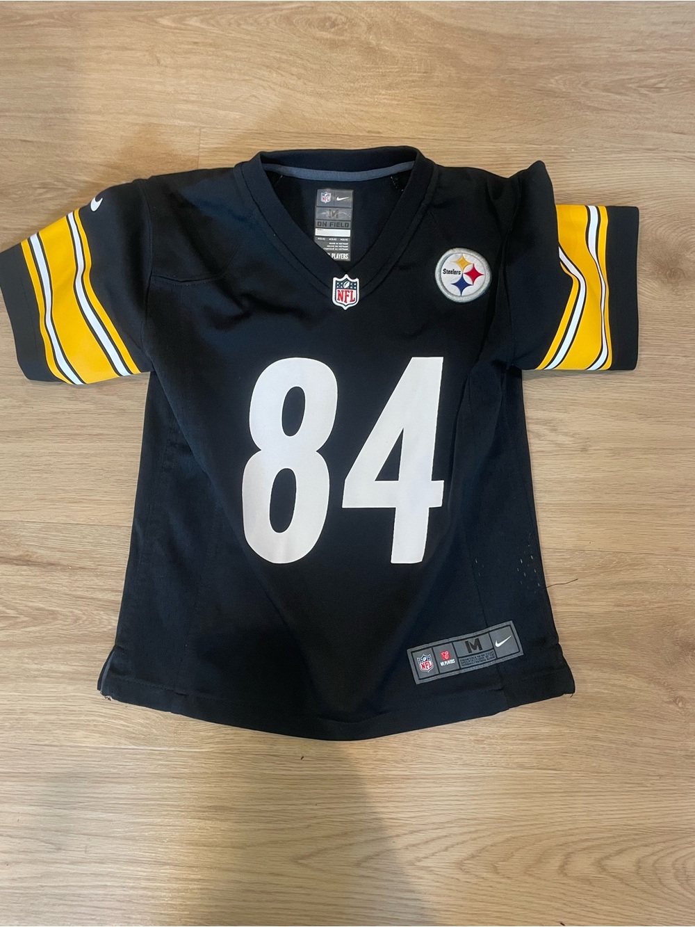Nike Kids Black & Yellow Football Jersey #84